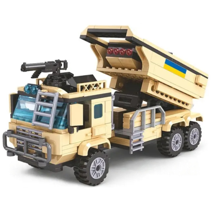 Дитячий конструктор Військова техніка ЗСУ Limo Toy KB 1105 Реактивна артилерійська система і Байрактар TB2