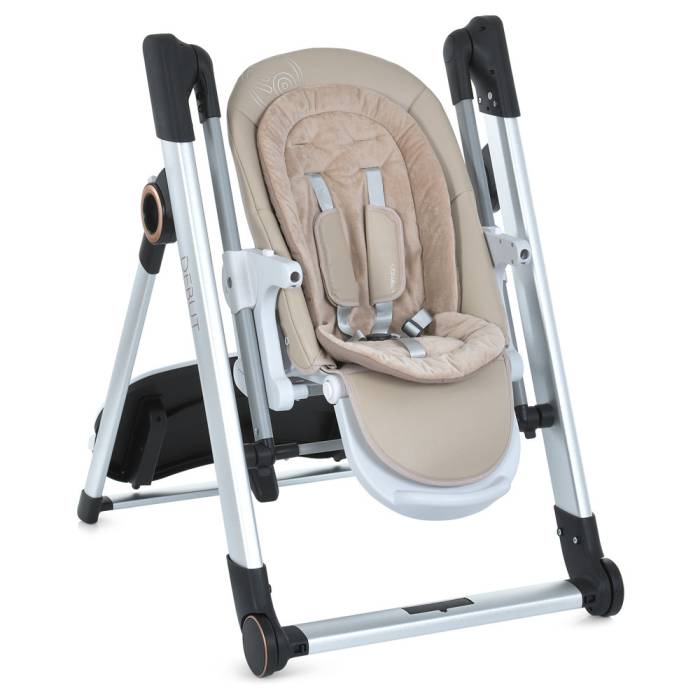 Дитячий стільчик - гойдалка для годування з тацею El Camino ME 1102 Elegant Beige Бежевий