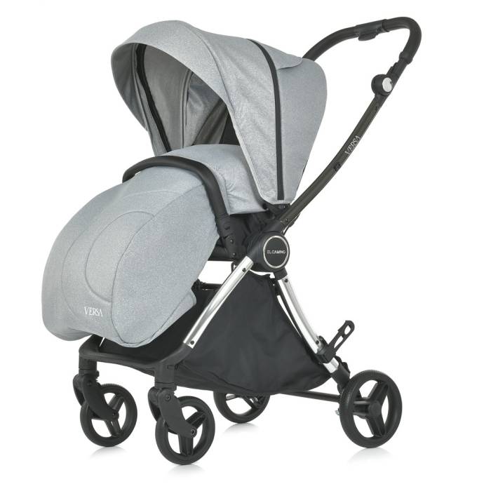Прогулянковий візок з реверсивним блоком El Camino ME 1078 VERSA Melange Gray Сірий