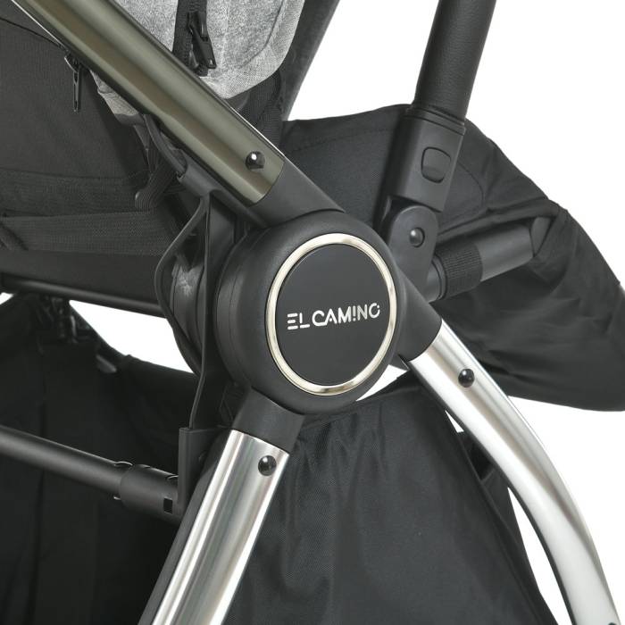 Прогулянковий візок з реверсивним блоком El Camino ME 1078 VERSA Melange Gray Сірий