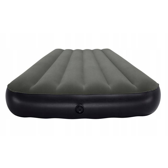 Односпальний надувний флокований матрац Bestway 6713L без насоса 188x99x25 см Зелений