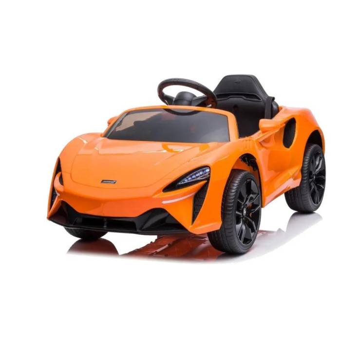 Дитячий електромобіль з світлом та ременями безпеки Mclaren Bambi M 5030EBLRS-7 Помаранчевий