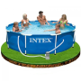 Басейн круглий міцний каркасний Intex 28202 з фільтр-насосом 305х76 см на 4485 л синій