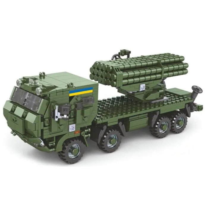 Дитячий конструктор Військова техніка ЗСУ Limo Toy KB 1102 Ураган Буревій 700 деталей