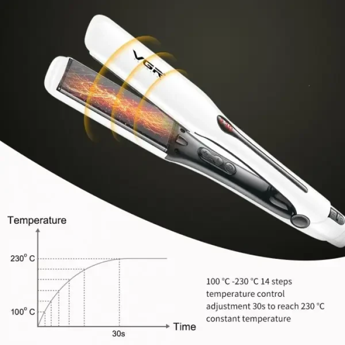Професійна праска з керамічним покриттям VGR V-556 до 230°C