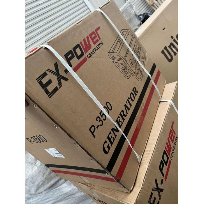 Бензиновий генератор EX-POWER P-3500, однофазний 220 V, 50 Hz, 3.5KVA(2500W)