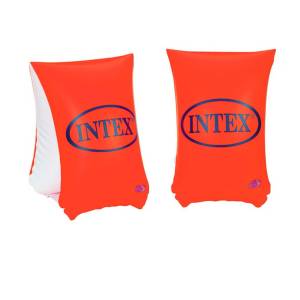 Надувні дитячі нарукавники для плавання Intex 58642 у басейн або море Червоний Надувні дитячі нарукавники для плавання Intex 58642 у басейн або море Червоний