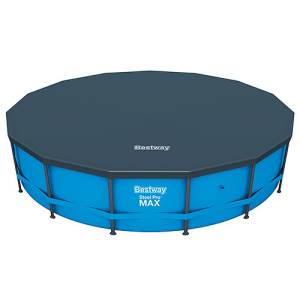 Захисний тент для каркасного круглого басейну 457 см Bestway 58038 Накриття для басейну