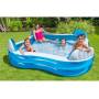 Надувний басейн зі спинками сидінням та підсклянником Intex 56475 на 882 л 229 х 229 х 66 см Блакитний