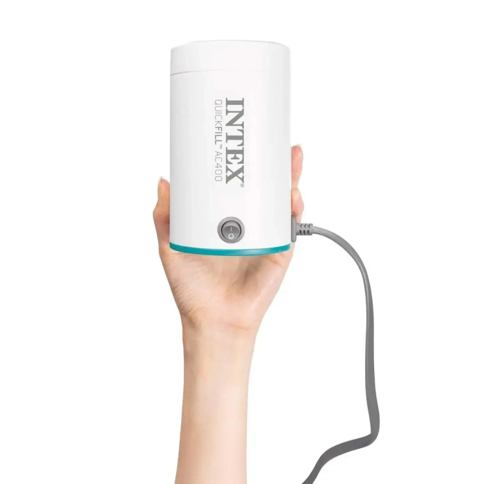 Електричний насос 400 л/хв для надування та здування надувних виробів Intex 66646 Білий