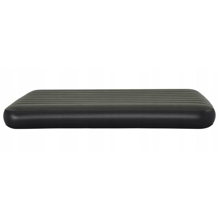 Надувний комфортний велюровий матрац Bestway 6716S Чорний 152x203x25 см Двоспальний велюровий матрац