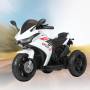 Триколісний дитячий мотоцикл на акумуляторі Yamaha з музикою та світловими ефектами Bambi M 4622-1 Білий