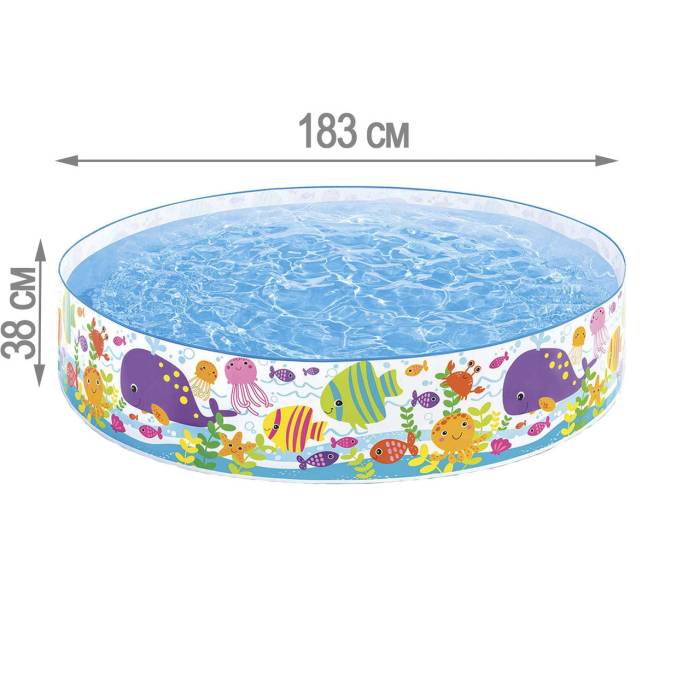 Дитячий басейн "Океан" 183x38см на 958л Bestway 56452