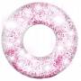 Надувне коло для плавання з мотузкою з блискітками Прозорий Intex 56274 Стильне надувне коло