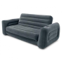 Двоспальний надувний диван-трансформер для дому та дачі Intex 66552 Pull-Out Sofa 203 x 224 x 66 см сірий