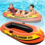 Двомісний надувний човен Intex Explorer 58330 185х94х41 см для дітей та дорослих