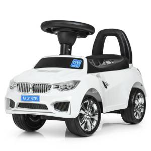 Дитяча каталка-толокар BMW зі звуком двигуна та музикою Bambi M 3147B-1 Білий Дитяча каталка-толокар BMW зі звуком двигуна та музикою Bambi M 3147B-1 Білий