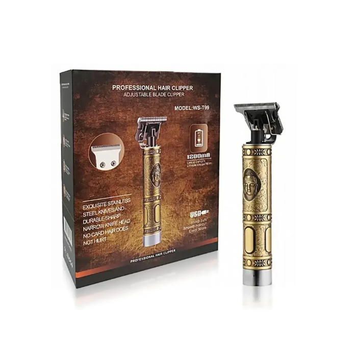 Тример для окантування малюнків та бороди Professional Hair Clipper WS-T99 Машинка для стрижки волосся