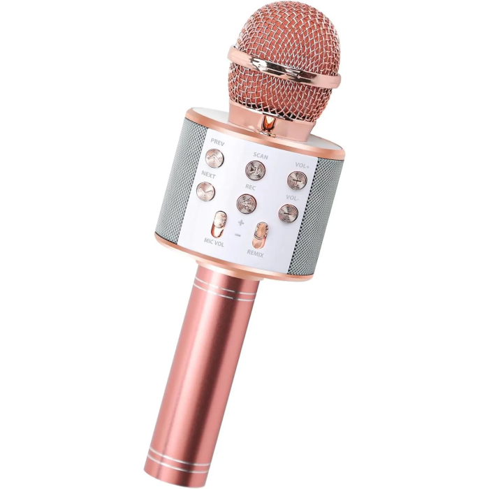 Беспроводной караоке микрофон Wster WS-858 Bluetooth Портативный караоке-микрофон с динамиком