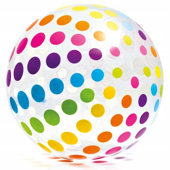 Пляжний надувний м'яч діаметром 107 см Intex 59065 Надувний м'яч для пляжу та басейну