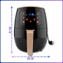 Аэрогриль на 6 литров с сенсорным управлением и таймером KZG31 2400W