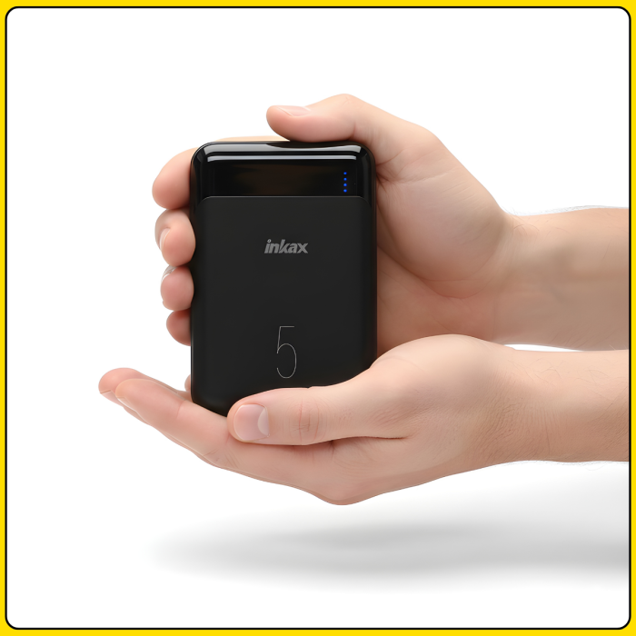 Повербанк 5000 mAh с LED-индикатором заряда и входами Micro-USB | Type-C INKAX PB-09
