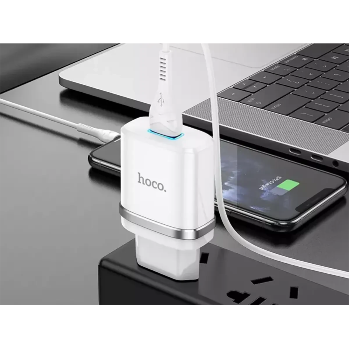 Зарядное устройство 220В USBx1 Hoco N1 Ardent