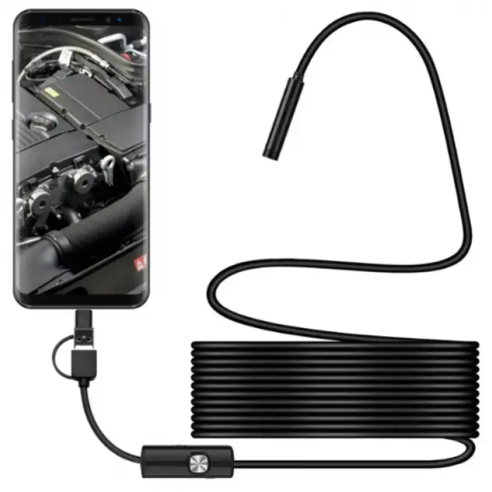 Камера Endoscope 2 м Android Micro-Usb Гибкая камера эндоскоп с подсветкой