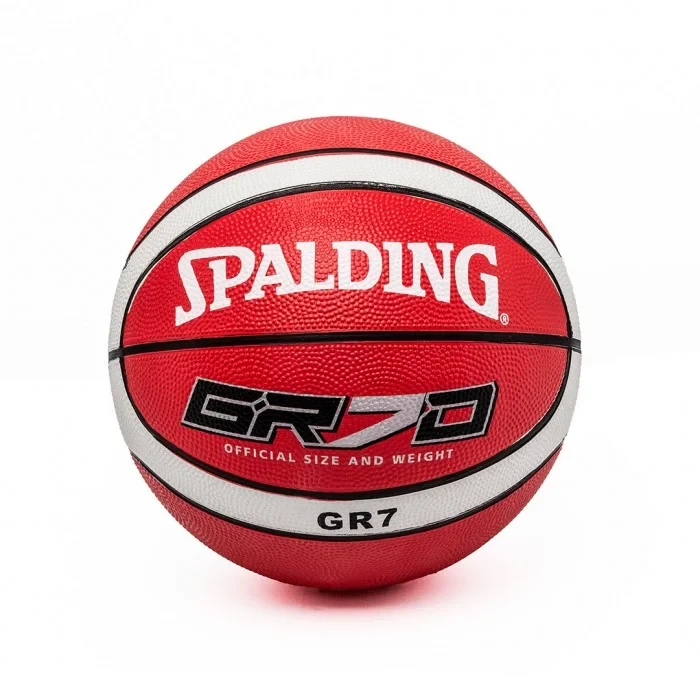 Баскетбольный мяч Spalding №7 MS 3458 Резиновый мяч для игры в баскетбол 12 панелей Красный