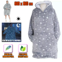 Светящаяся толстовка с рукавами и капюшоном Huggle Hoodie Stars Lumi 80х80см Толстовка со светящимися звездами