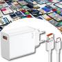 Сетевое зарядное устройство 5V 67W с кабелем USB Type-C Белое