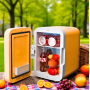 Мини-холодильник на 5 литров с магнитной дверцей и полками Car refrigerator
