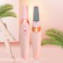 Электрическая пемза с подсветкой и 2 насадками для ухода за стопами ног Flawless Pedi Розовая
