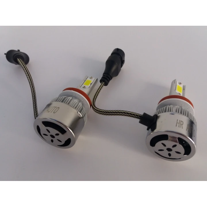 Комплект автомобильных светодиодных LED ламп с охлаждением С6 LED H11 LED лампы для авто на фары 3800Лм