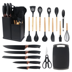 Кухонний набір 19в1 Kitchen Set Набір силіконового кухонного приладдя Кухонний набір 19в1 Kitchen Set Набір силіконового кухонного приладдя