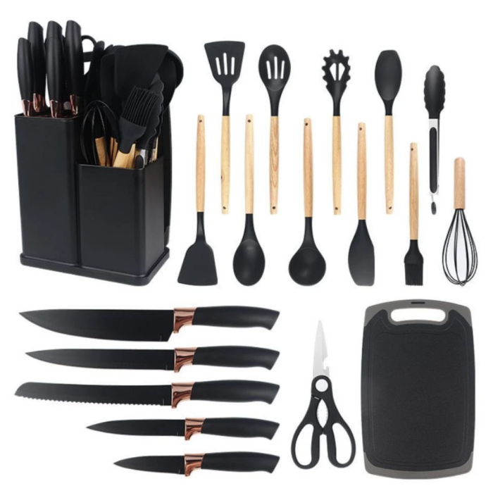 Кухонний набір 19в1 Kitchen Set Набір силіконового кухонного приладдя