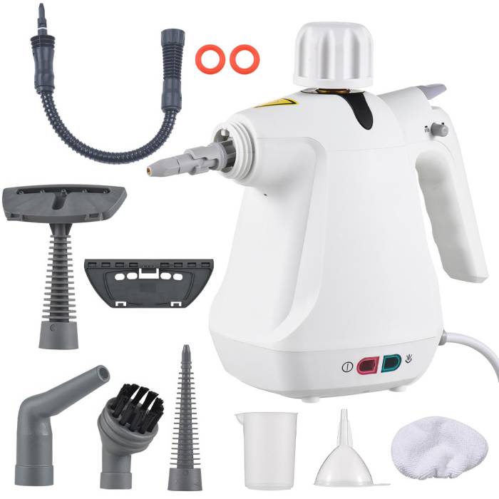 Многофункциональный пароочиститель с разными насадками Steam Cleaner 1000Вт Электрический пароочиститель