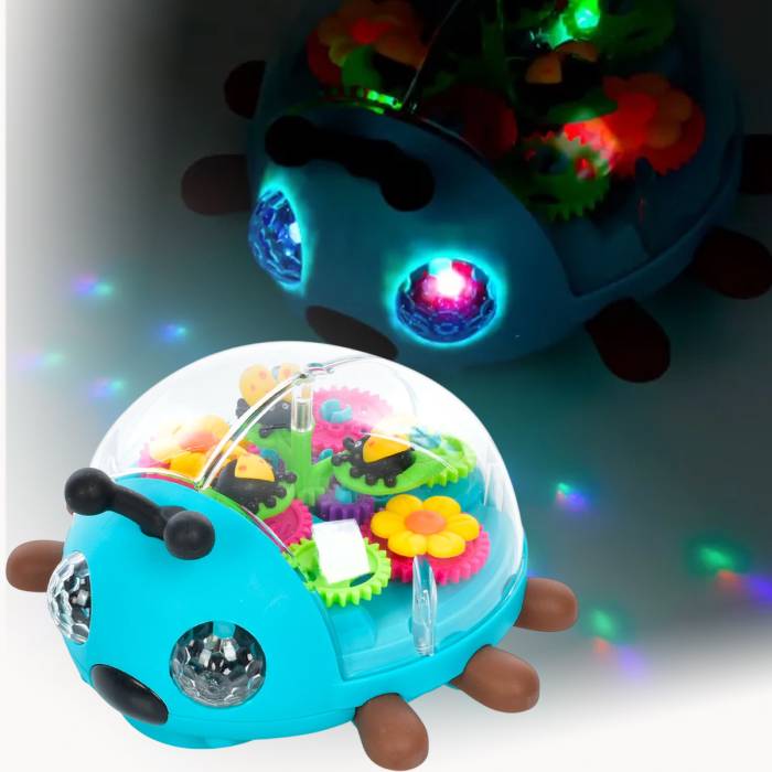 Музыкальная игрушка для малышей с подсветкой на шестеренках YJ-3039 Интерактивная музыкальная игрушка