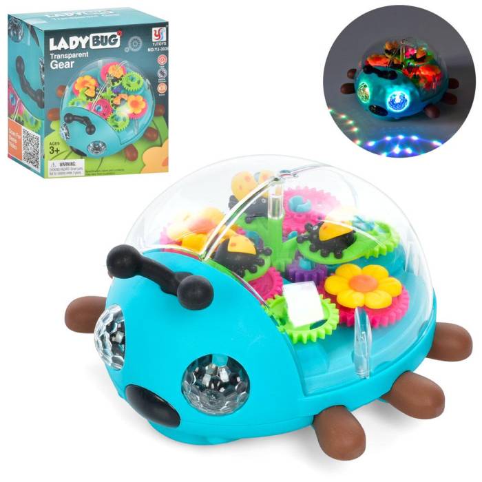 Музыкальная игрушка для малышей с подсветкой на шестеренках YJ-3039 Интерактивная музыкальная игрушка
