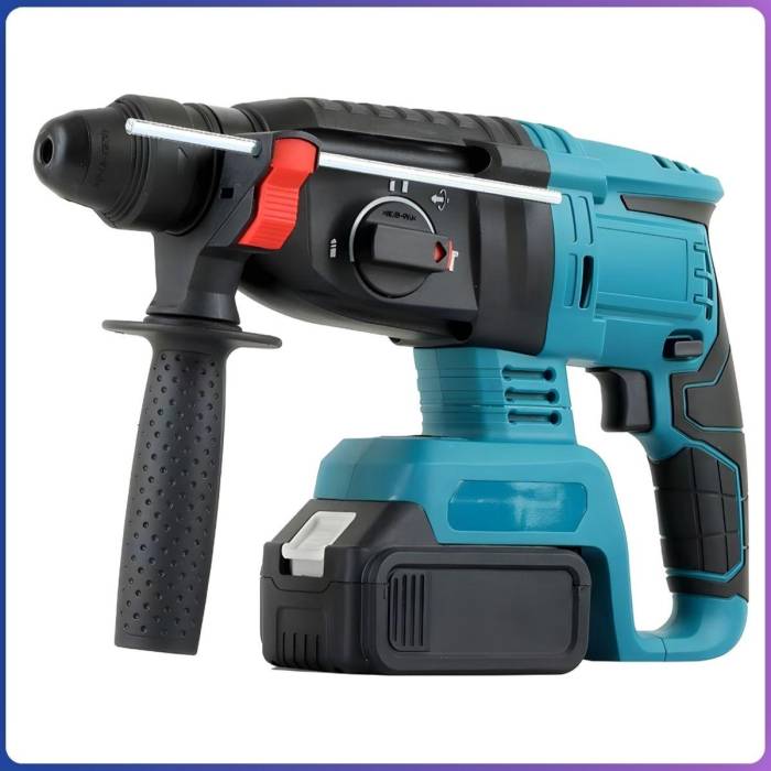 Дриль-перфоратор з 2 акумуляторами 48V у пластиковому кейсі Hammer Drill Акумуляторний дриль-перфоратор