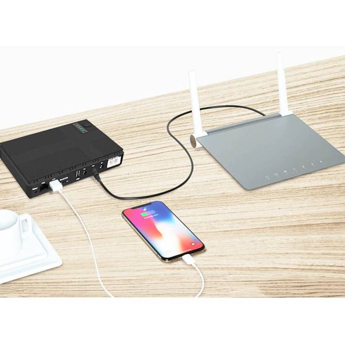 UPS для роутера DC-UPS Джерело безперебійного живлення 10400 mAh на 5V 9V 12V