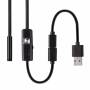 Эндоскоп с камерой и Micro-USB на 2 метра и LED подсветкой на 7 мм Гибкий эндоскоп с зеркалом и магнитом