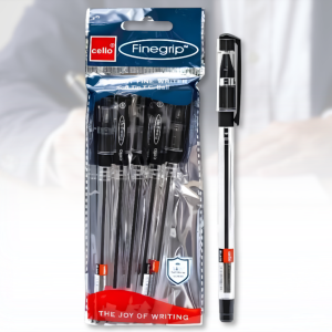 Масляна кулькова ручка Чорна FINEGRIP "Cello" 388B Упаковка 5 шт. Масляна кулькова ручка Чорна FINEGRIP "Cello" 388B Упаковка 5 шт.