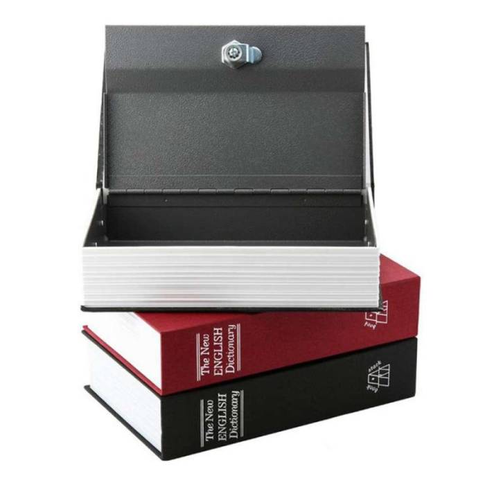 Сейф-книга "ENGLISH Dictionary" средняя на замке с ключом Синяя 240х155х55 мм