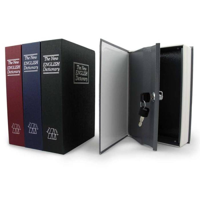 Сейф-книга "ENGLISH Dictionary" средняя на замке с ключом Коричневая 240х155х55 мм