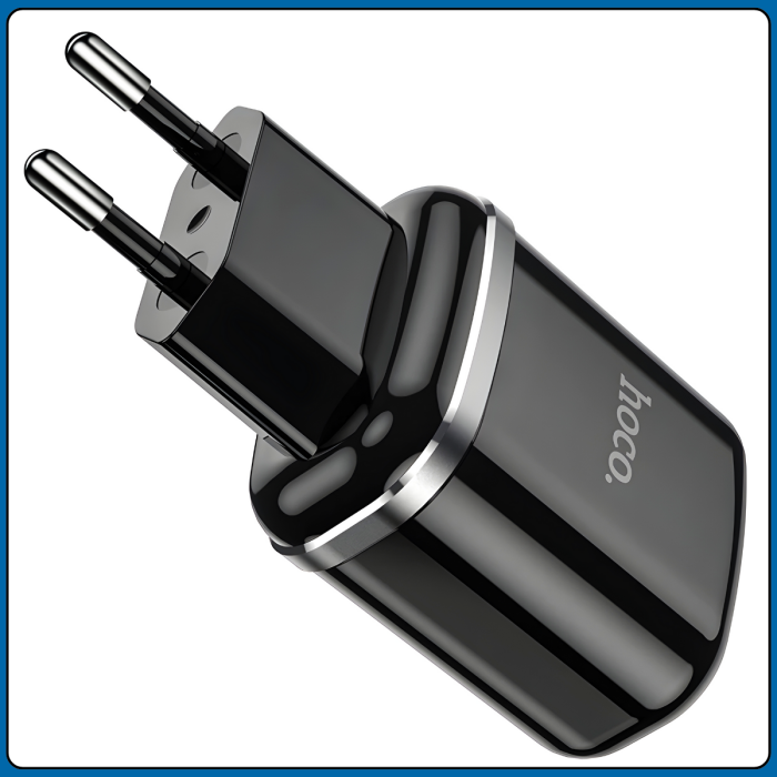 Зарядное устройство USB×2 с поддержкой быстрой зарядки и кабелем USB-microUSB Hoco N4 Aspiring
