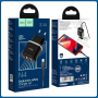 Зарядное устройство USB×2 с поддержкой быстрой зарядки и кабелем USB-microUSB Hoco N4 Aspiring