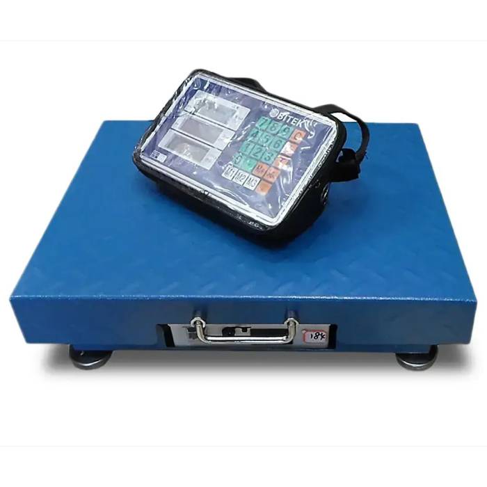 Весы электронные торговые WiFi на 200 кг 32х42см 4В Blue BITEK TCS-R2-200