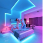 Лента силиконовая LED NEON 5M Blue Светодиодная лента синяя 12V-220V