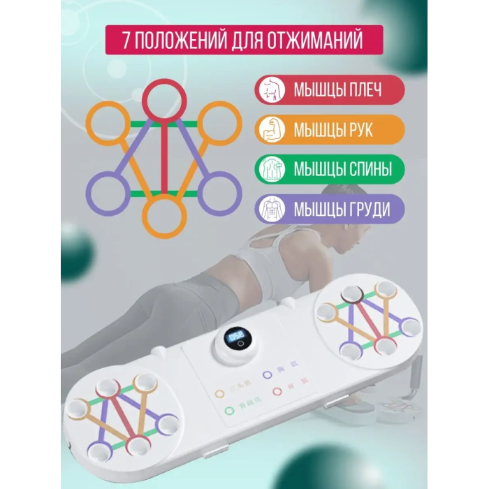 Фитнес тренажер для пресса LK202310-17 Планки платформа для отжиманий Доска для занятий спортом